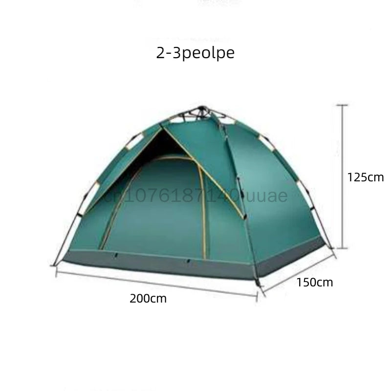 Fully Automatic Quick Opening Tent, Outdoor Thickened Sunscreen and Rainproof Beach Tent, Outdoor Camping