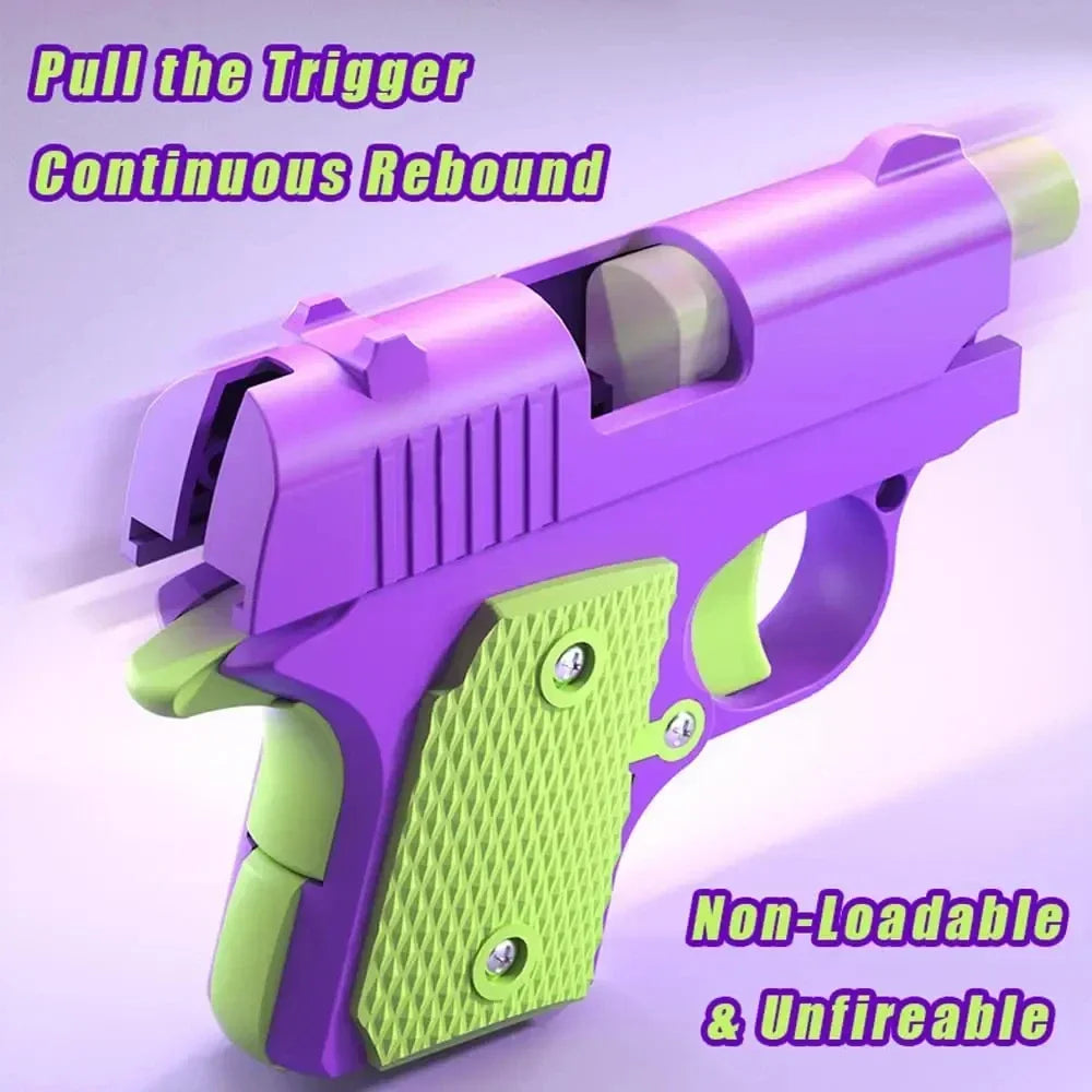 Mini 3D Gravity Printing 1911 Children'S Toy Guns Model Fidget Toy for Kids Adults Stress Relief Toy Children Decompression Gift