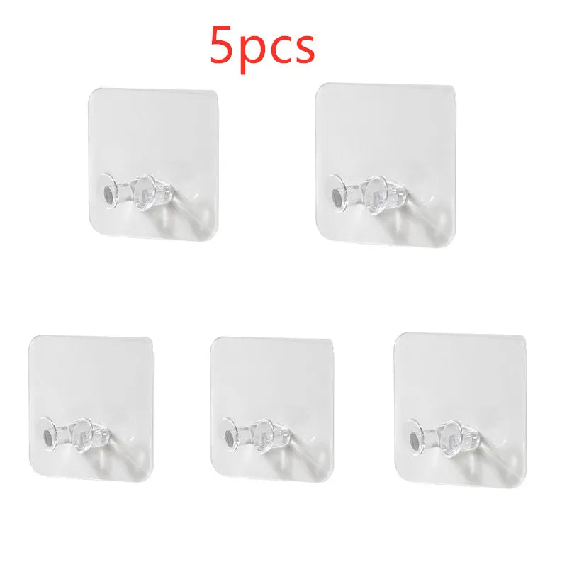 5/1pcs Wall Storage Hook Punch-free Power Plug Socket Holder Kitchen Stealth Hook Wall Adhesive Hanger Bathroom Wholesale Hot