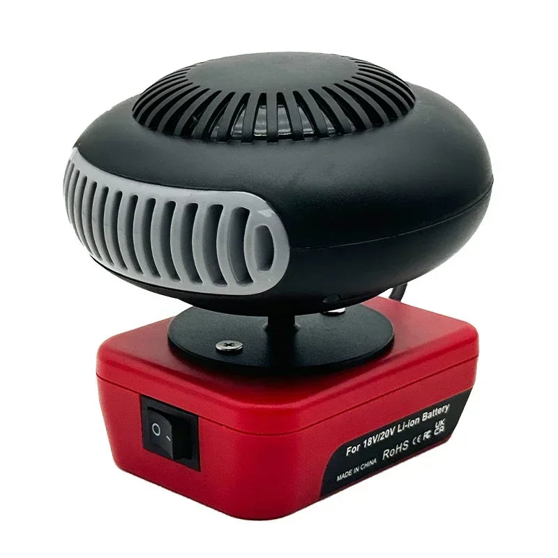 Portable Lithium Electric Power Warm Air Blower Fan Heater Hot&Cold Wind Dual Mode for Makita for Bosch for DeWalt for Milwaukee