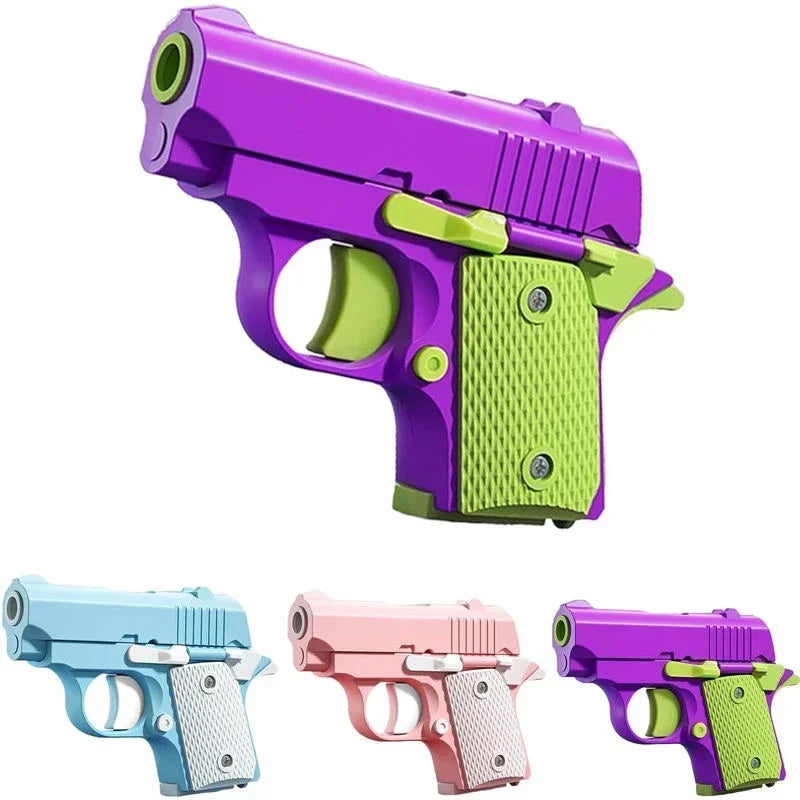 Mini 3D Gravity Printing 1911 Children'S Toy Guns Model Fidget Toy for Kids Adults Stress Relief Toy Children Decompression Gift