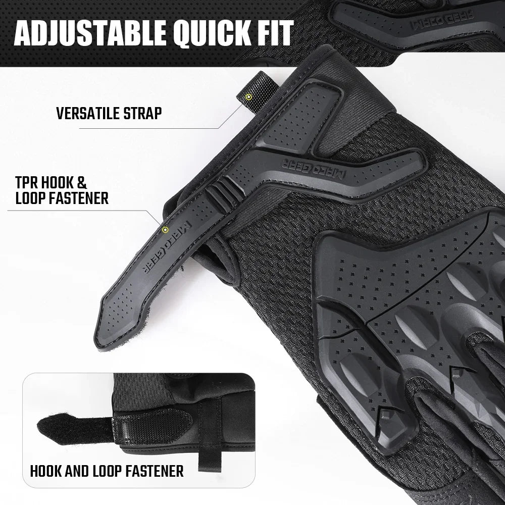 Tactical Gloves Full Finger Touch Screen Breathable Protective Shell Sports Gloves for Hiking Camping Working Outdoor Gear