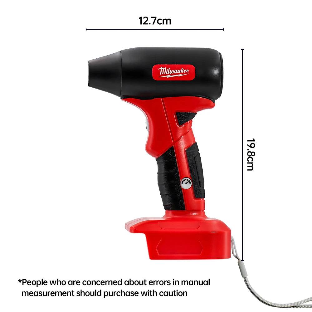 Milwaukee Brushless  Electric Turbo Blowers Jet Fan 45M/S Violent 130000RPM Car Dryer Handheld Dust Blowing Tool For 18V Battery