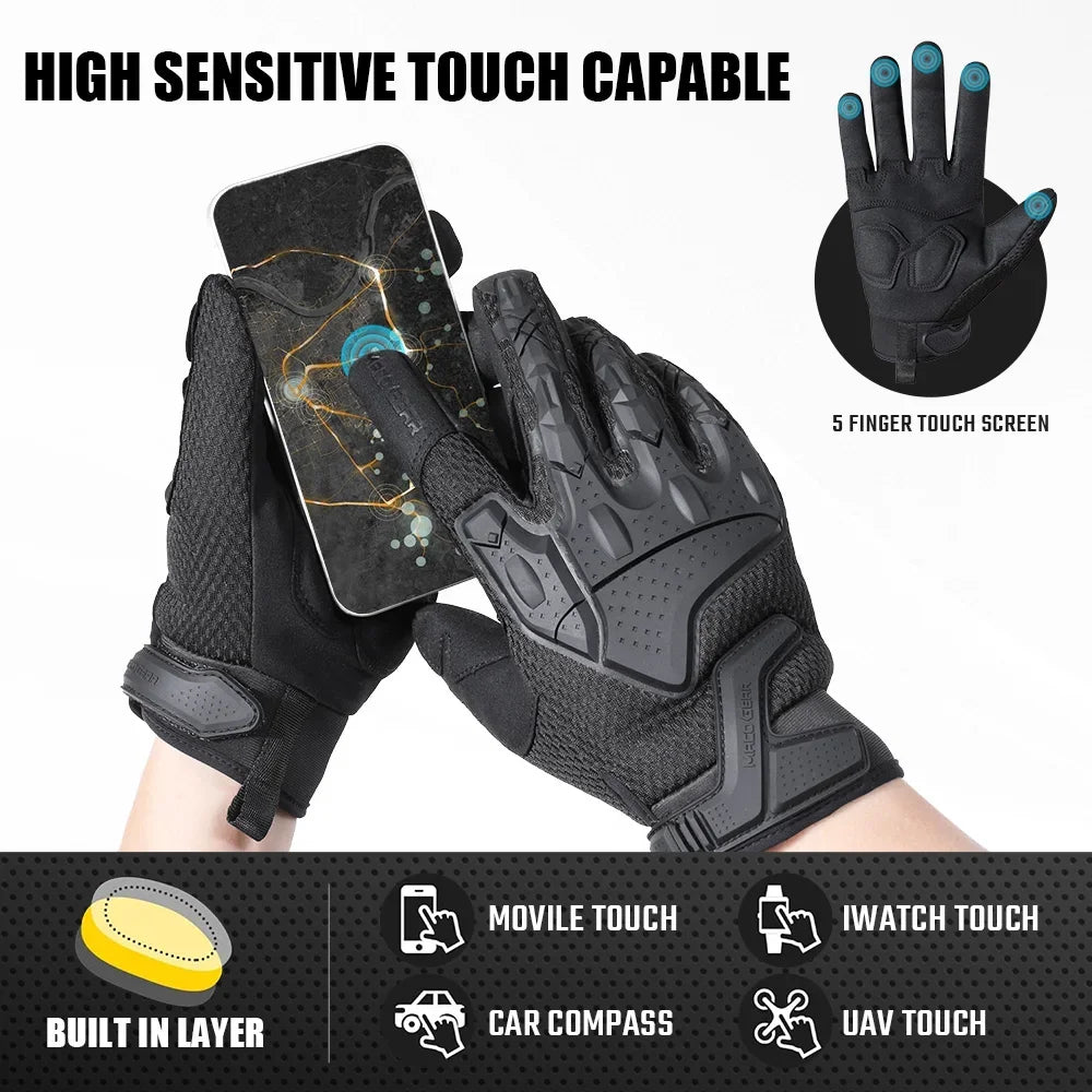 Tactical Gloves Full Finger Touch Screen Breathable Protective Shell Sports Gloves for Hiking Camping Working Outdoor Gear