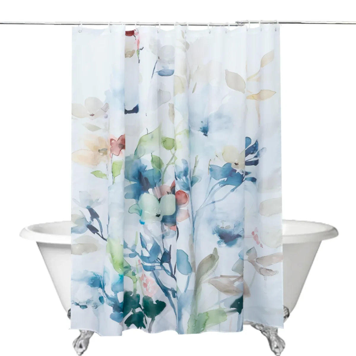 Plants Shower Curtain Waterproof Shower Curtain Polyester Fabric 3D Printing Bathroom Curtains Bathroom Decor With Hooks