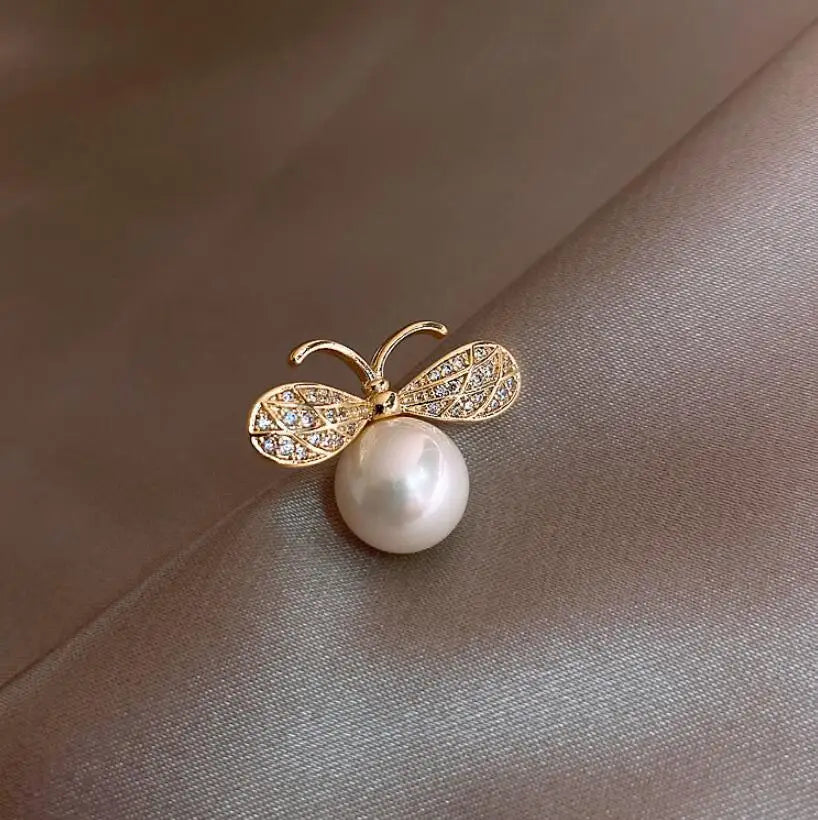 Exquisite Opal Wheat Ear Rhinestone Brooches for Women Crystal Cat’s Eye Stone Pins Suit Clothes Luxury Jewelry Accessories
