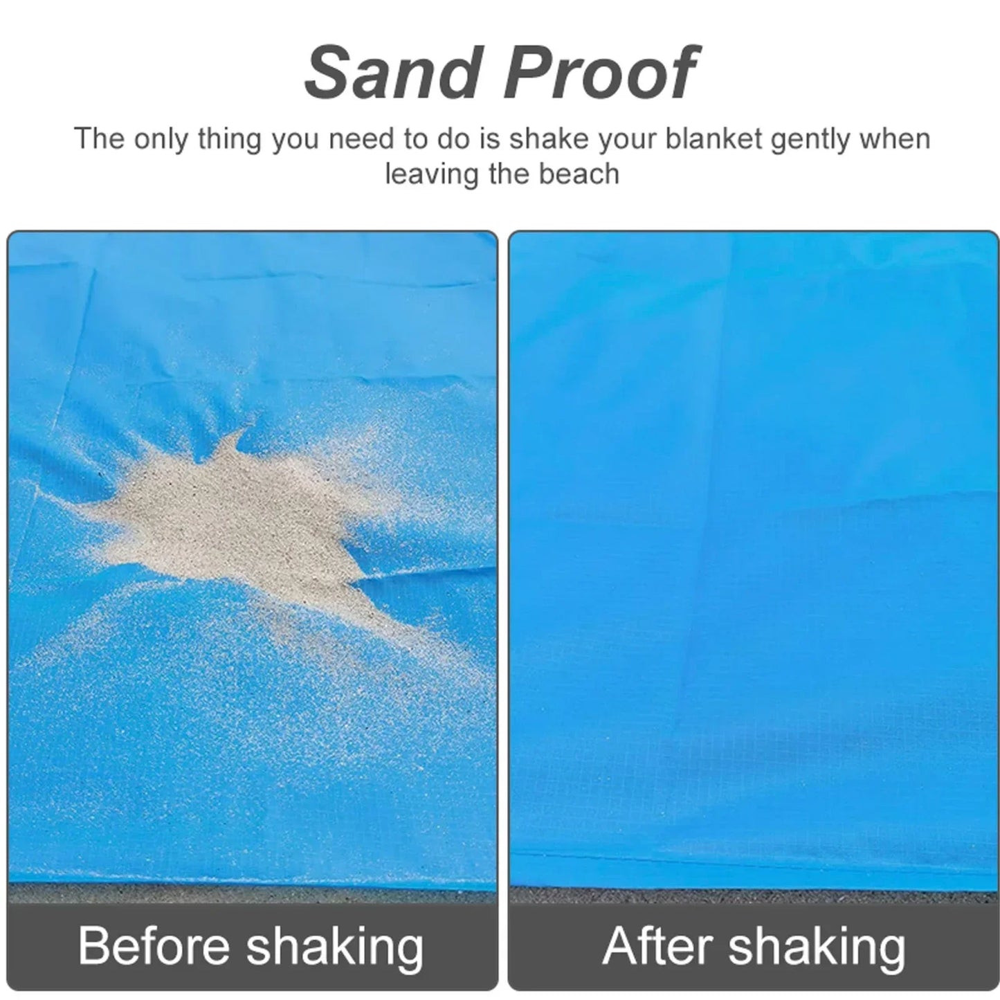 Waterproof Sandbeach Blanket for Camping, Hiking, and Sports - Lightweight and Sandproof