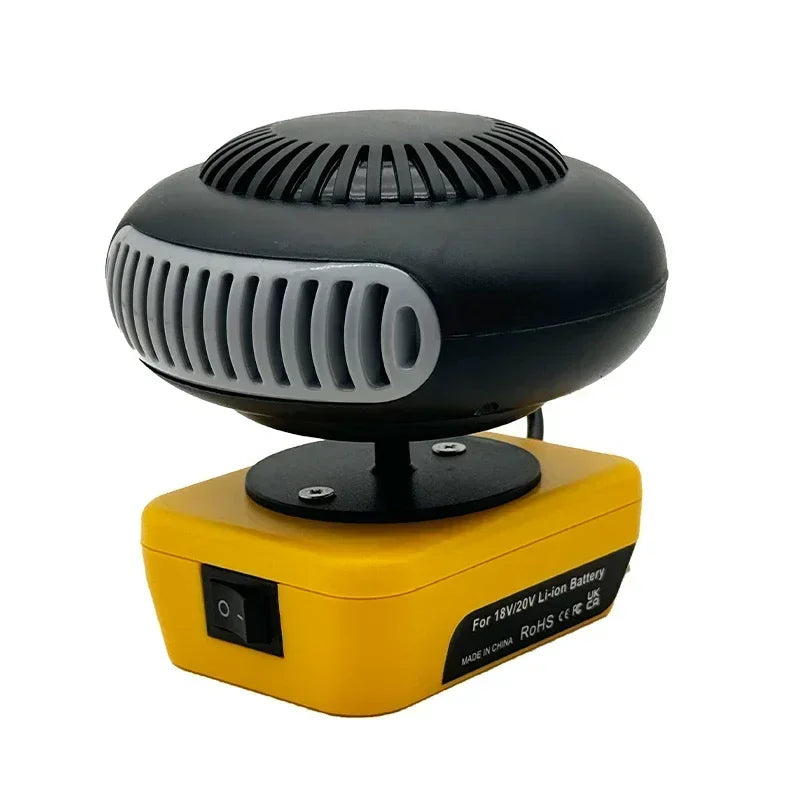 Portable Lithium Electric Power Warm Air Blower Fan Heater Hot&Cold Wind Dual Mode for Makita for Bosch for DeWalt for Milwaukee
