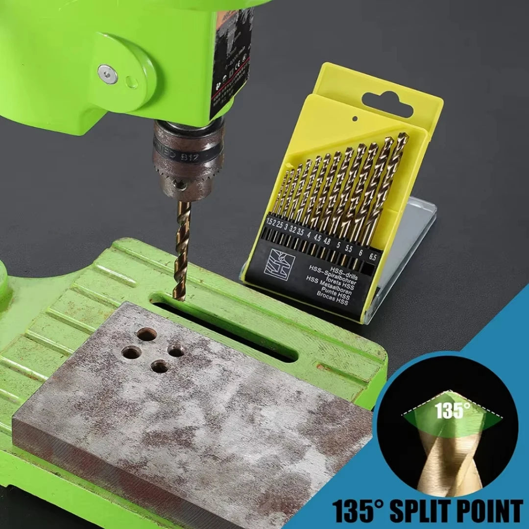 Metric Drill Bit Set 13PCS (3/16"-1/2") Glass Metal Tile Concrete Professional Tungsten Carbide Drill Tip Working Power Tool