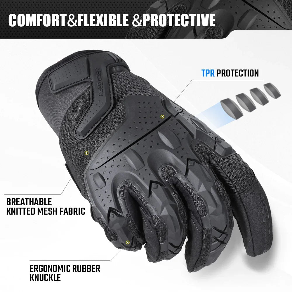Tactical Gloves Full Finger Touch Screen Breathable Protective Shell Sports Gloves for Hiking Camping Working Outdoor Gear